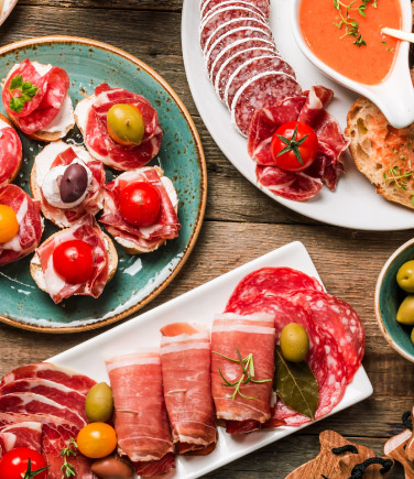 Catering food, mexican food, seafood, argentinian food