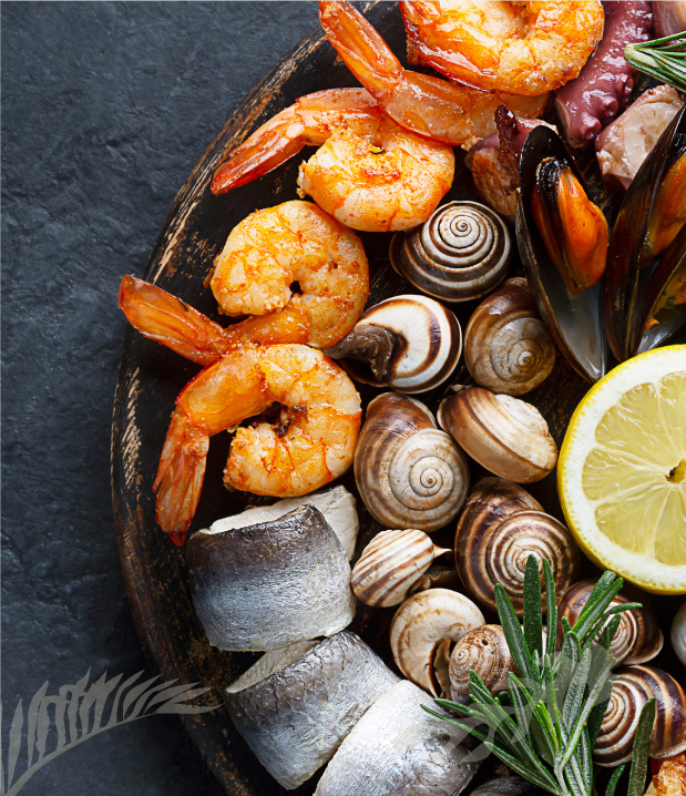 Catering seafood